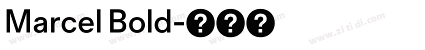 Marcel Bold字体转换